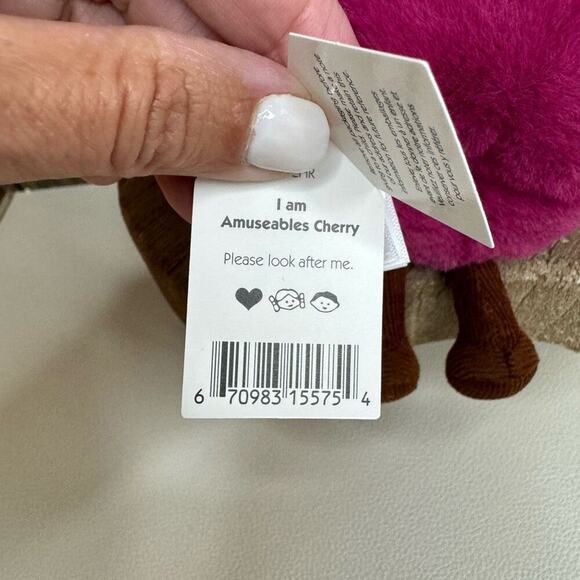 Jellycat Cherry Cherries Amuseables FAST SHIP NEW Fruit Plush Summer Colletible - Picture 9 of 9